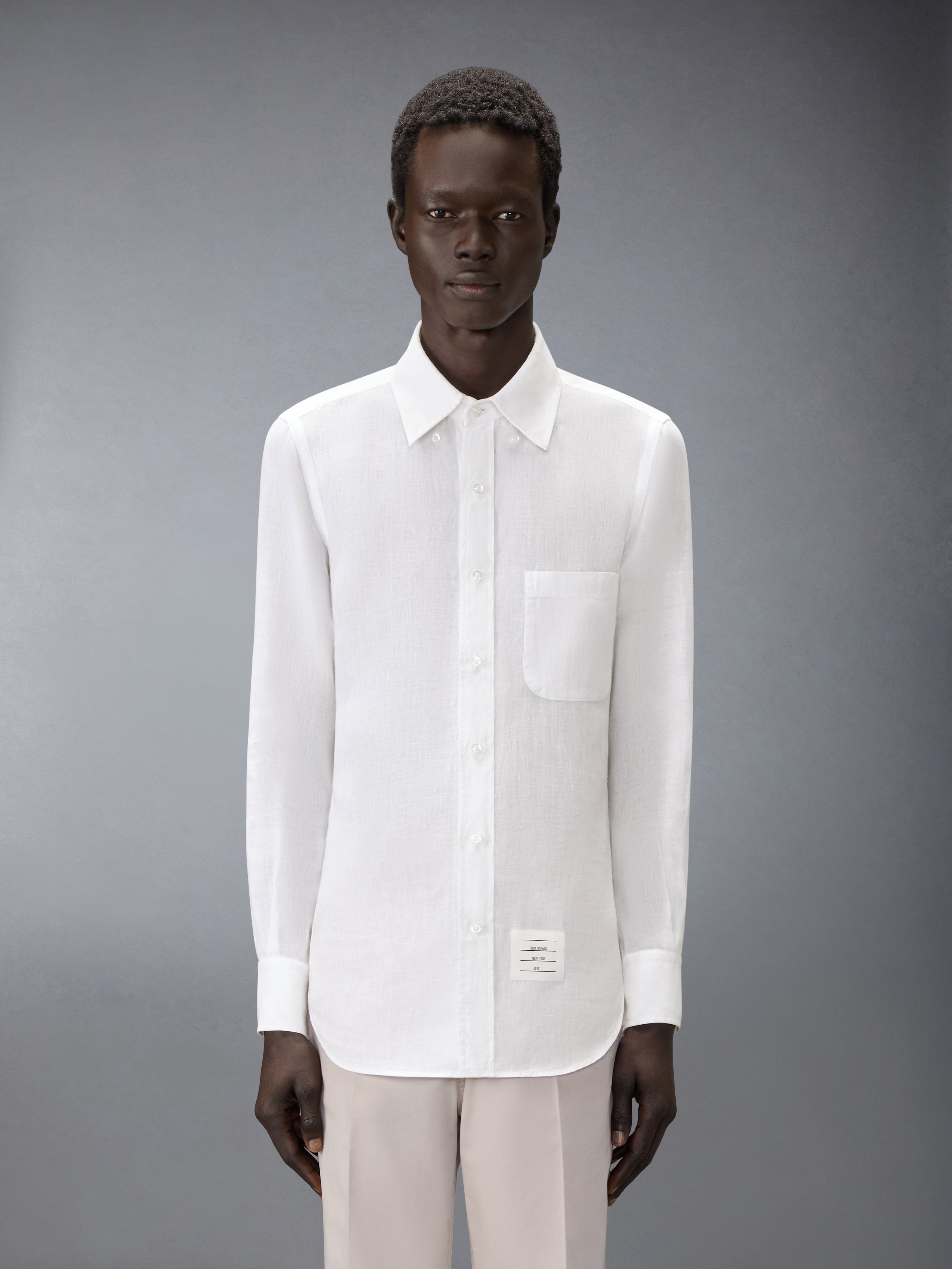 トムブラウン　4bar 白　半袖シャツ　4サイズ　ビッグサイズ メンズ シャツ | Thom Browne