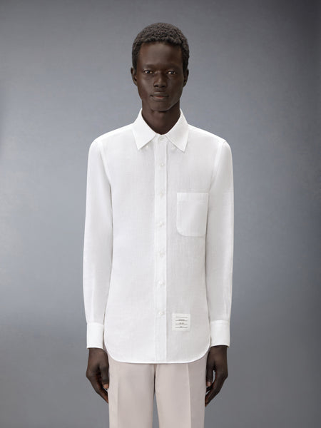 LINEN 4-BAR SHIRT WHITE