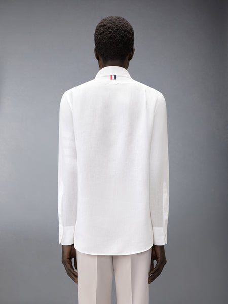 LINEN 4-BAR SHIRT WHITE