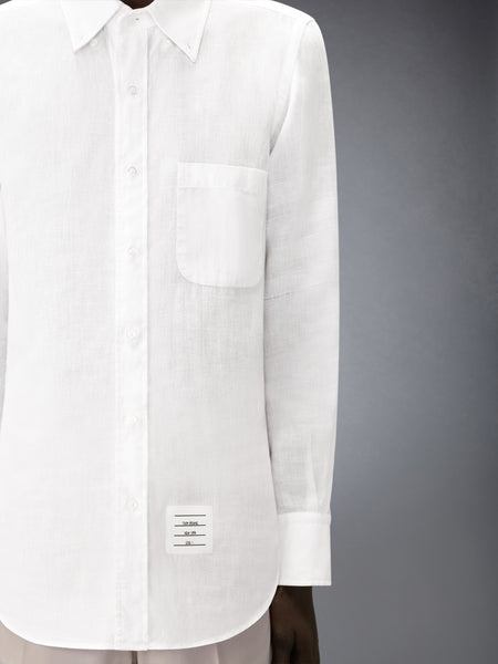 LINEN 4-BAR SHIRT WHITE