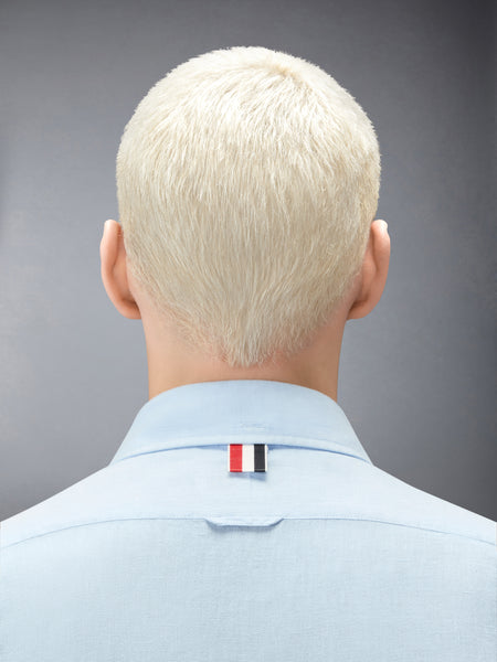 LINEN 4-BAR SHIRT LIGHT BLUE