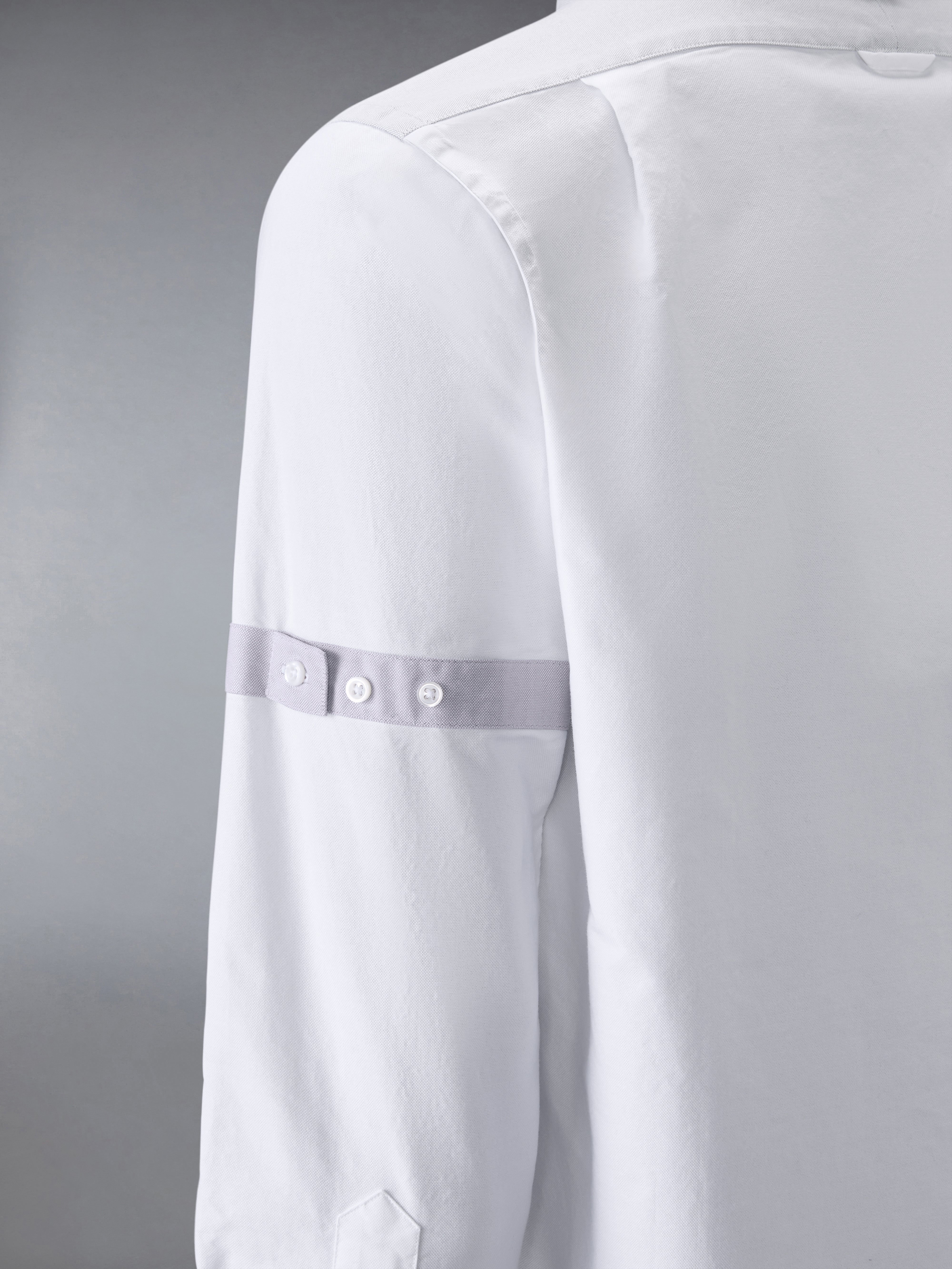 Straight Fit L/S Bd Shirt W/Self Armband In Funmix Oxford