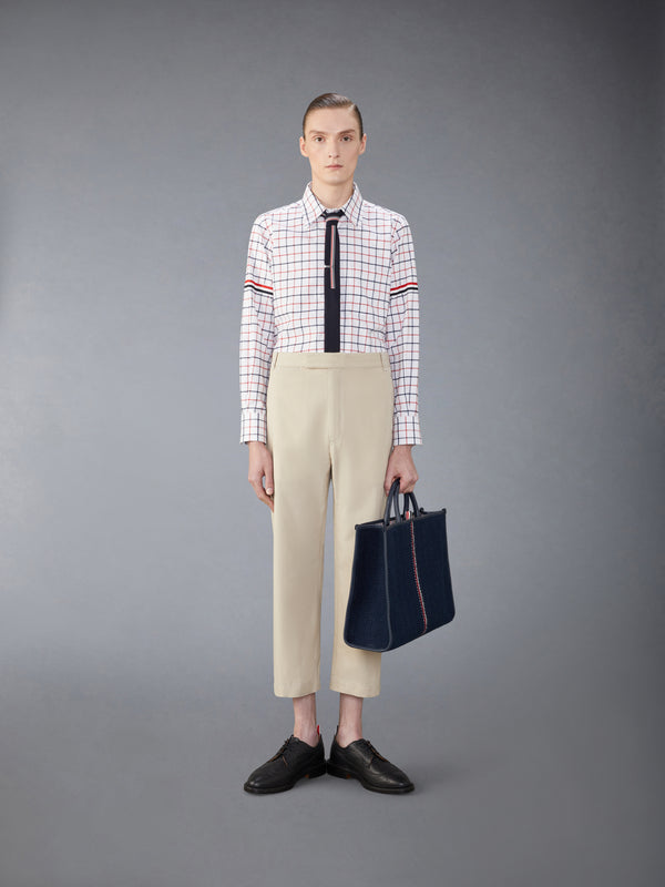 チェック コットン フランネル アームバンド シャツ - image 4