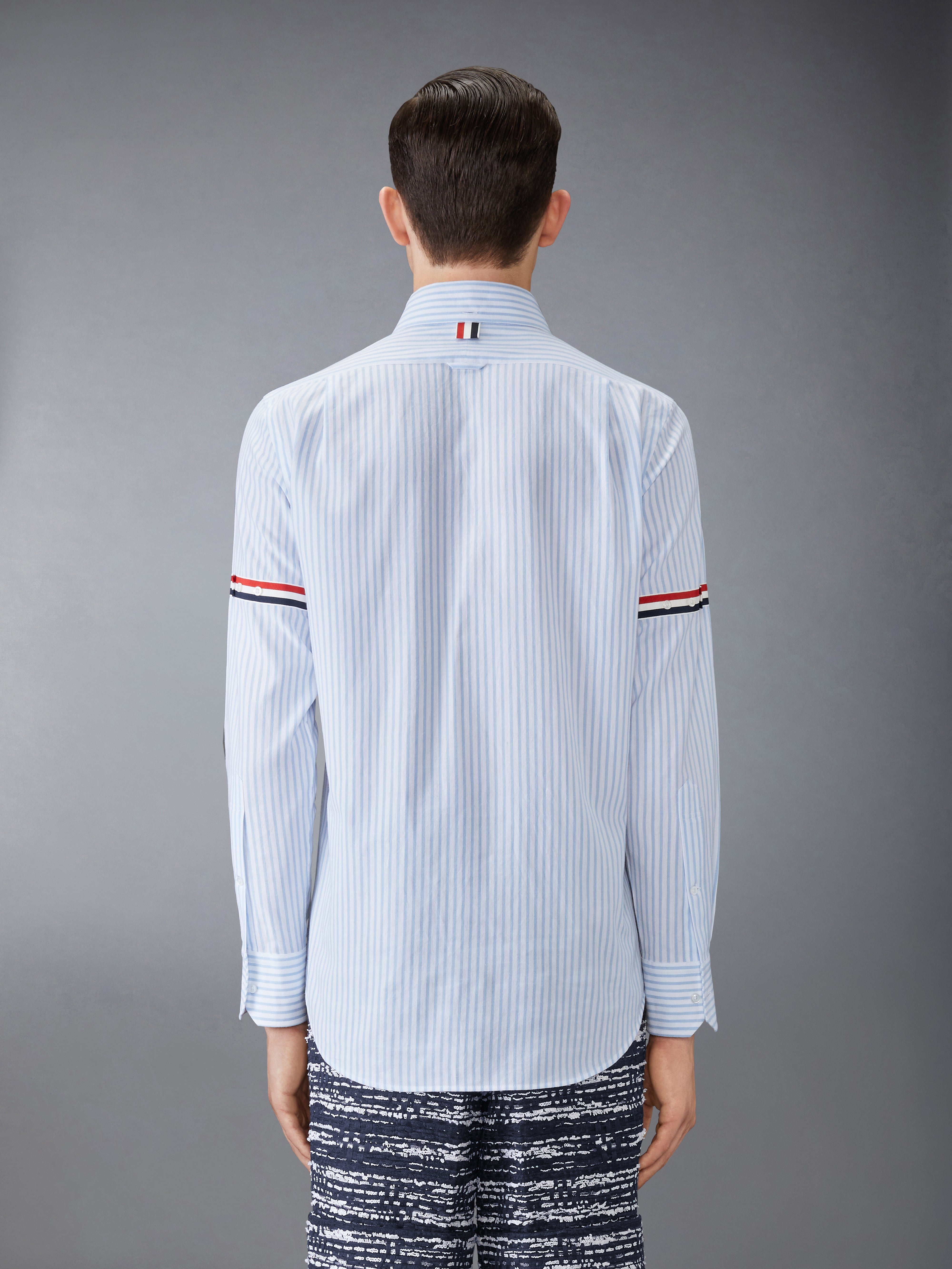 Straight Fit Bd S/S Shirt W/ Rwb Gg Cuffs In Rep Stripe