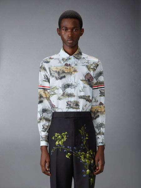 SCENIC TOILE COTTON POPLIN SHIRT