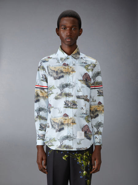 SCENIC TOILE COTTON POPLIN SHIRT