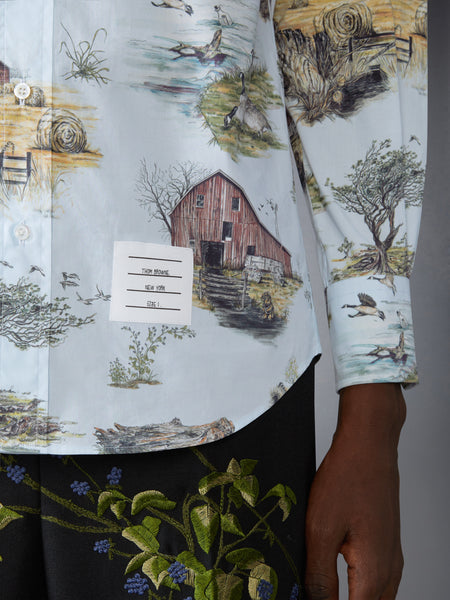 SCENIC TOILE COTTON POPLIN SHIRT