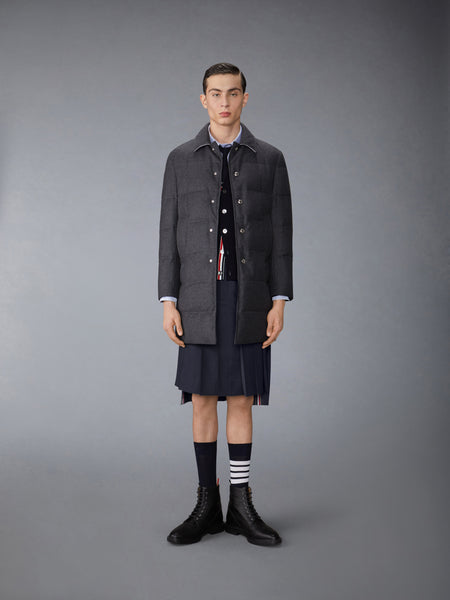 オックスフォード グログラン フレームシャツ ライト ブルー