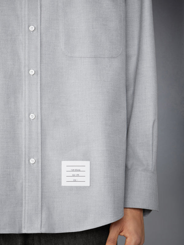 STRIPE COTTON FLANNEL OVERSIZED SHIRT - image 5