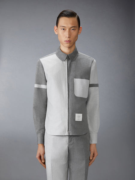 TONAL UNIVERSITY STRIPE FUNMIX ARMBAND SHIRT