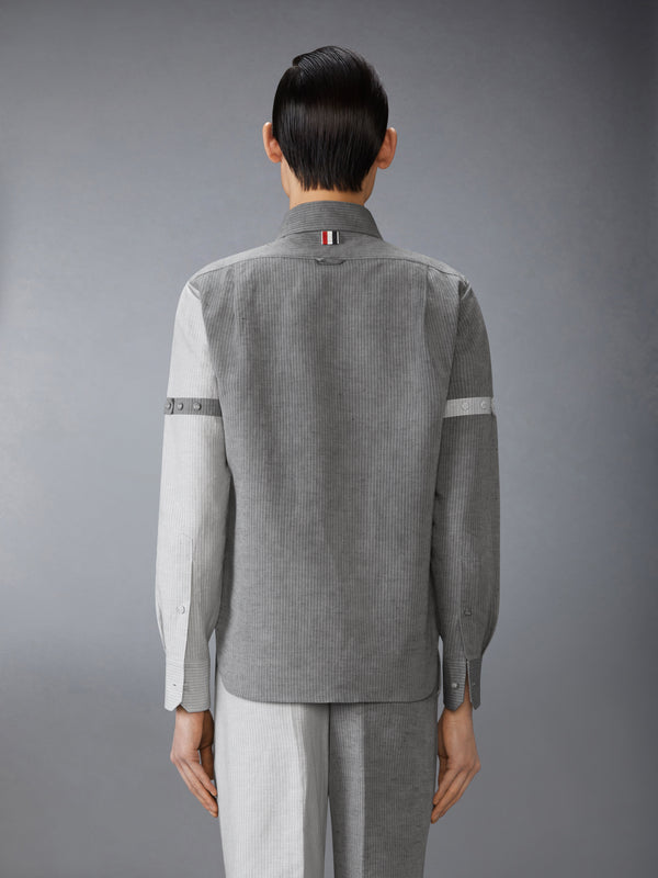 TONAL UNIVERSITY STRIPE FUNMIX ARMBAND SHIRT - image 2