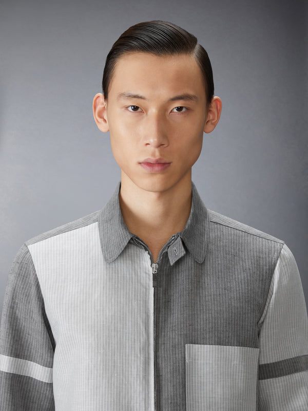 TONAL UNIVERSITY STRIPE FUNMIX ARMBAND SHIRT - image 6