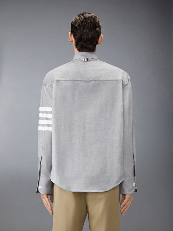 WOVEN FLANNEL 4-BAR OVERSIZED SHIRT - image 2