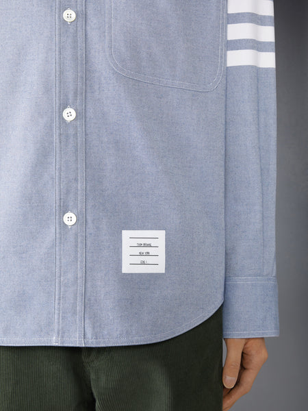 WOVEN FLANNEL 4-BAR OVERSIZED SHIRT