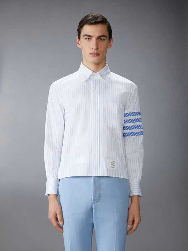 PINSTRIPE POPLIN 4-BAR  SHIRT - image 1