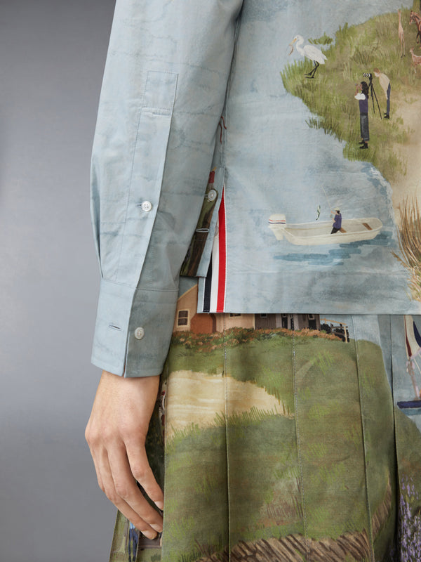 POPLIN NANTUCKET SCENIC UTILITY SHIRT - image 4