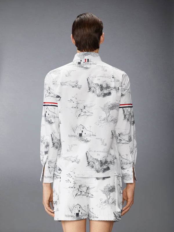 SCENIC TOILE COTTON POPLIN UTILITY ARMBAND SHIRT - image 2