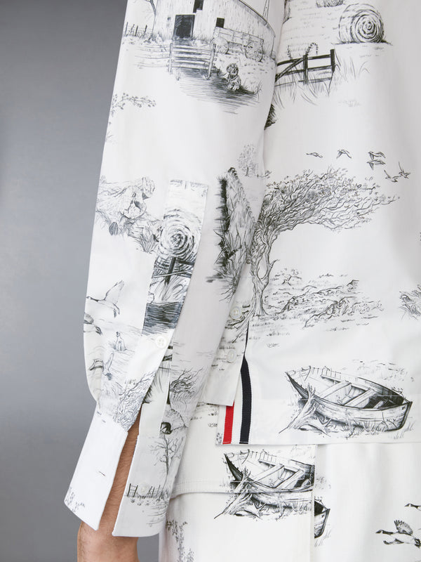 SCENIC TOILE COTTON POPLIN UTILITY ARMBAND SHIRT - image 4