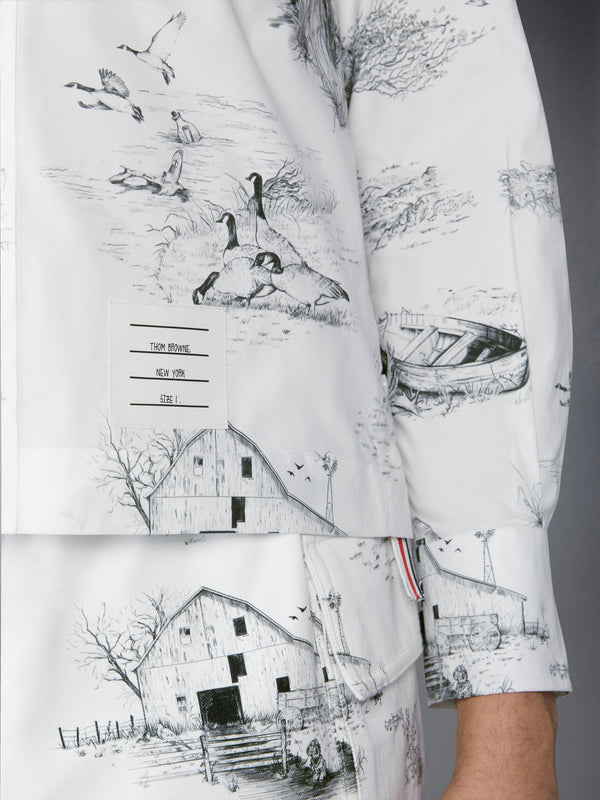 SCENIC TOILE COTTON POPLIN UTILITY ARMBAND SHIRT - image 5