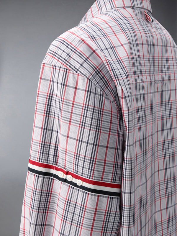 PLAID CHECK POPLIN ARMBAND OVERSIZED SHIRT - image 5