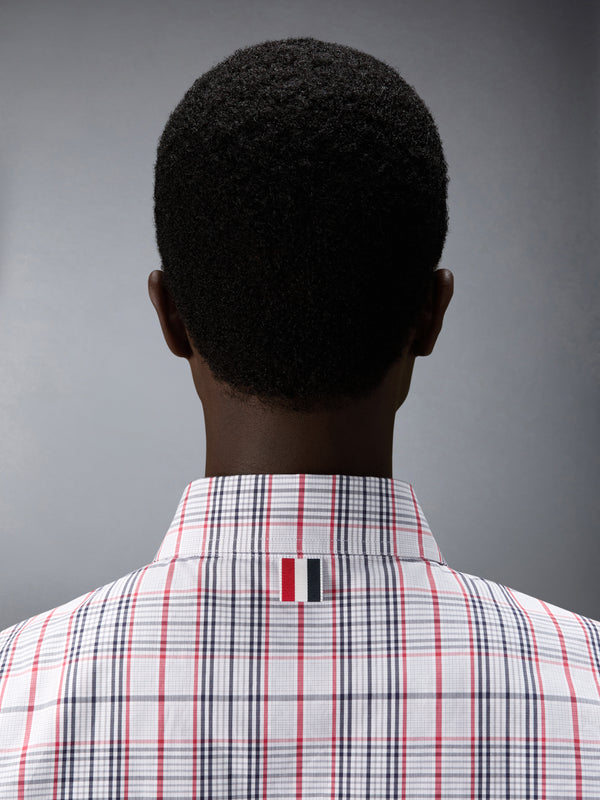 PLAID CHECK POPLIN ARMBAND OVERSIZED SHIRT - image 7