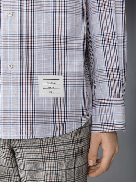 PLAID CHECK POPLIN ARMBAND OVERSIZED SHIRT SEASONAL MULTI