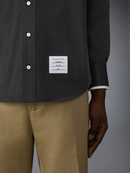 HOODED NYLON ARMBAND SHIRT BLACK