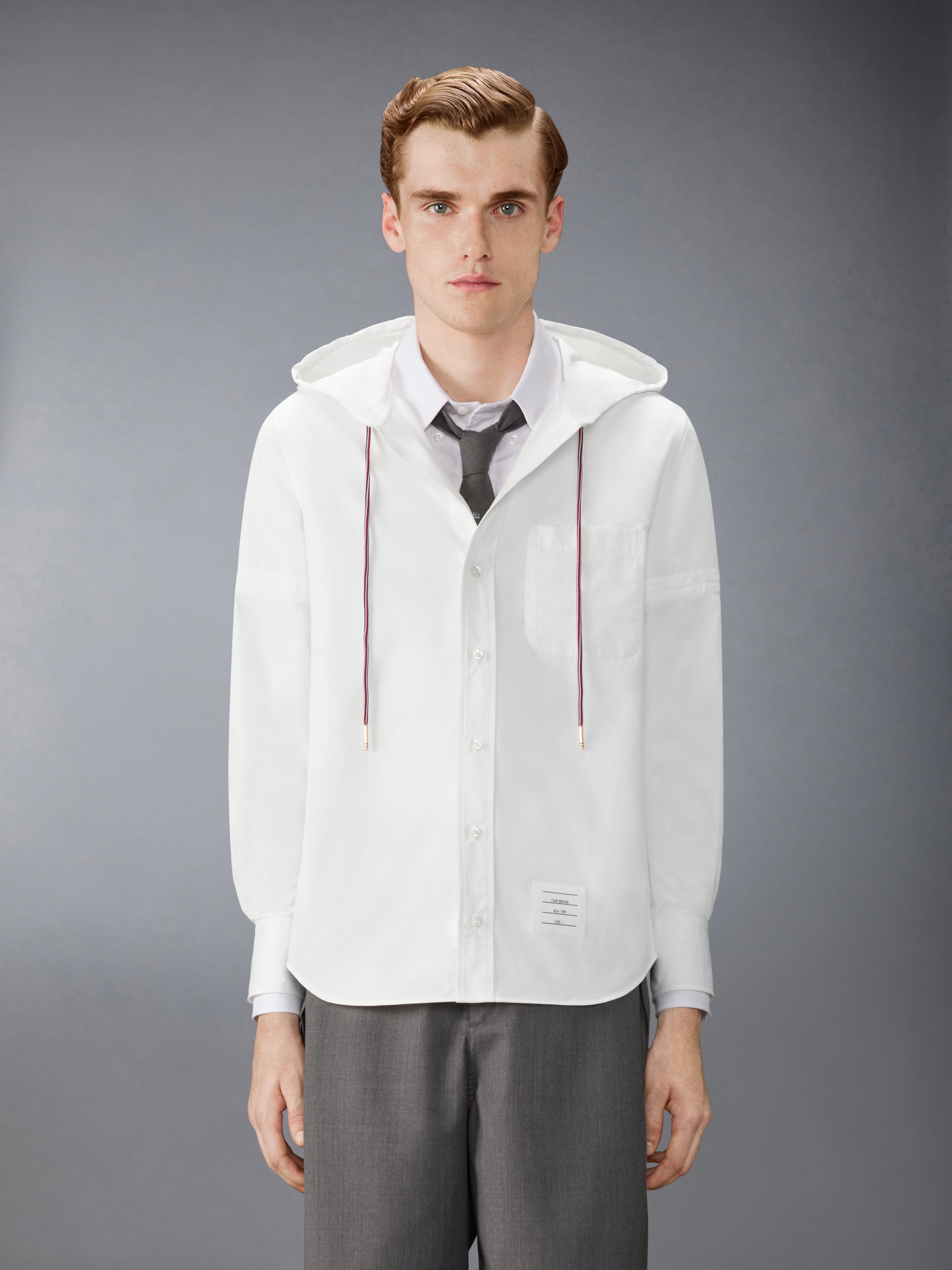 Hooded Nylon Armband Shirt | Thom Browne