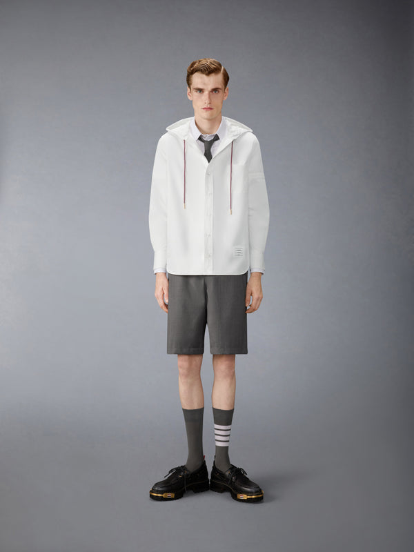 フーデッド ナイロン アームバンド付きシャツ - image 3