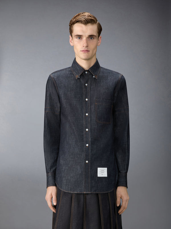 DENIM ARMBAND SHIRT - image 2