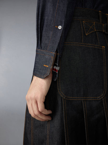 DENIM ARMBAND SHIRT NAVY