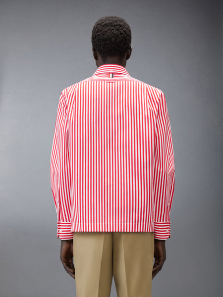 POPLIN UNIVERSITY STRIPE LOBSTER SHIRT RED