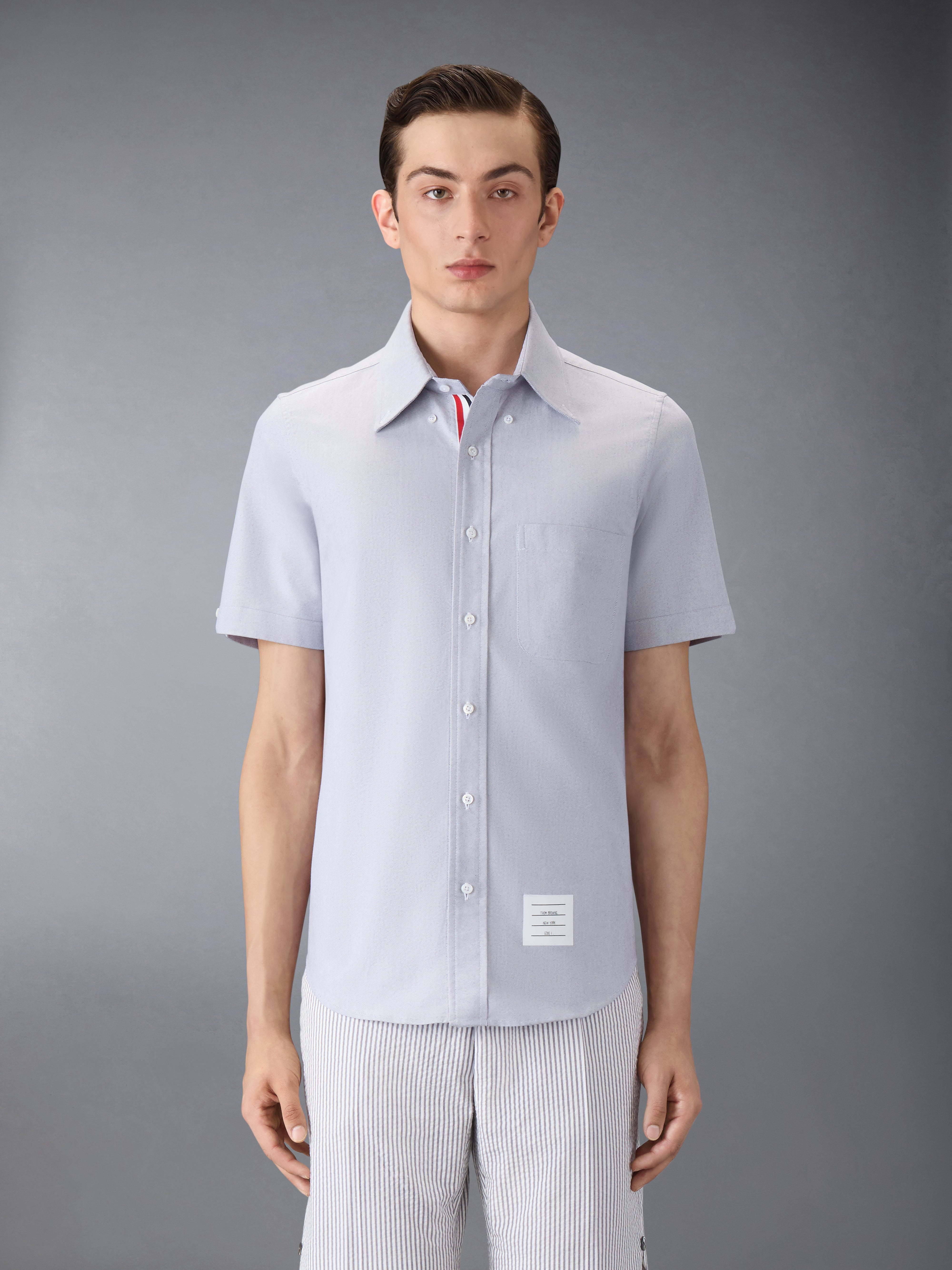 Oxford Short Sleeve Shirt | Thom Browne