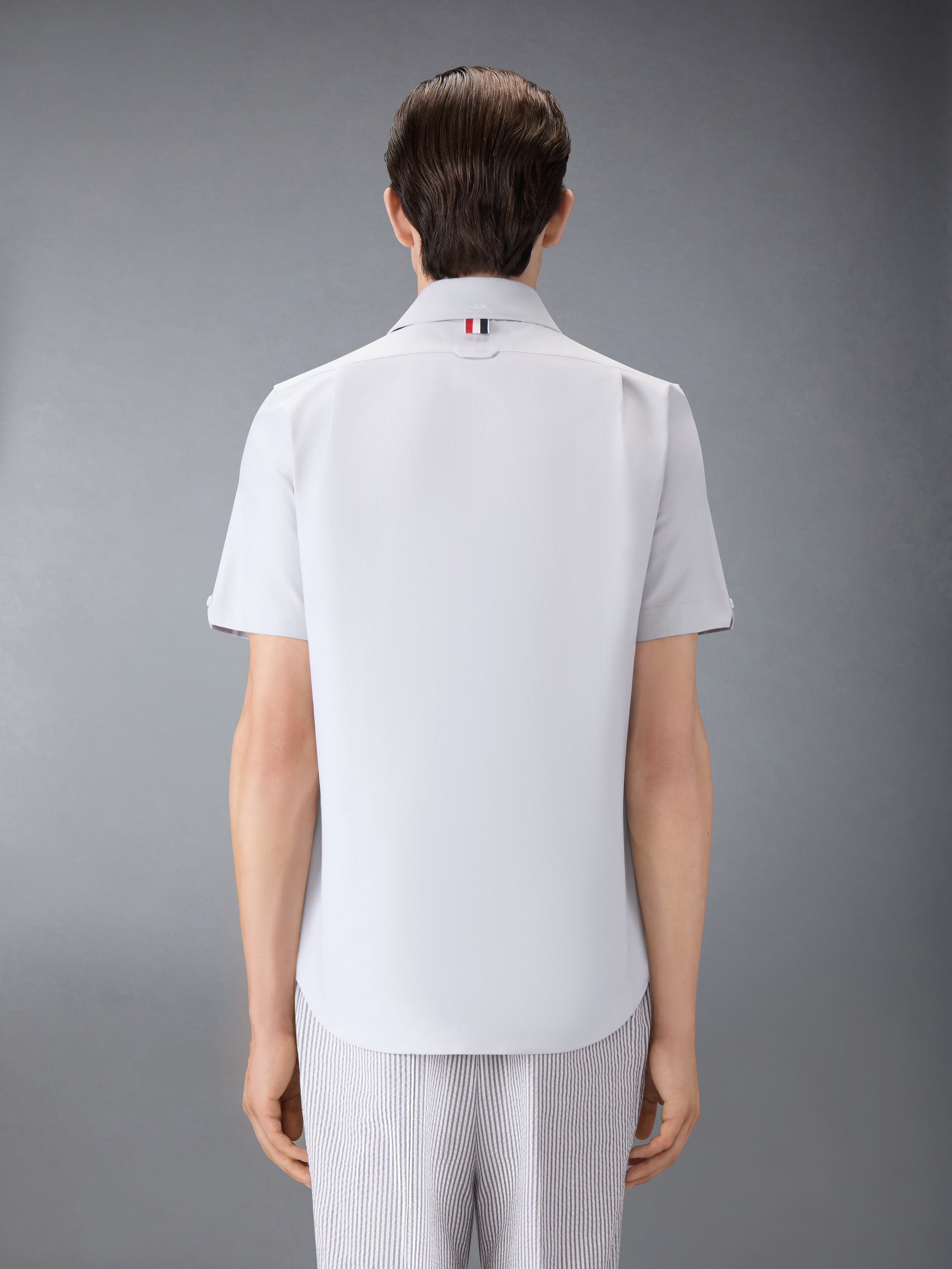 THOM BROWNE 半袖ニットトップス ホワイト/グレー 楽天市場】【アウトレット】【ラスト1点】トムブラウン THOM