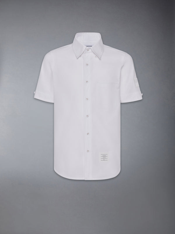Oxford Self Tipping And Flag Patch Shirt Thom Browne