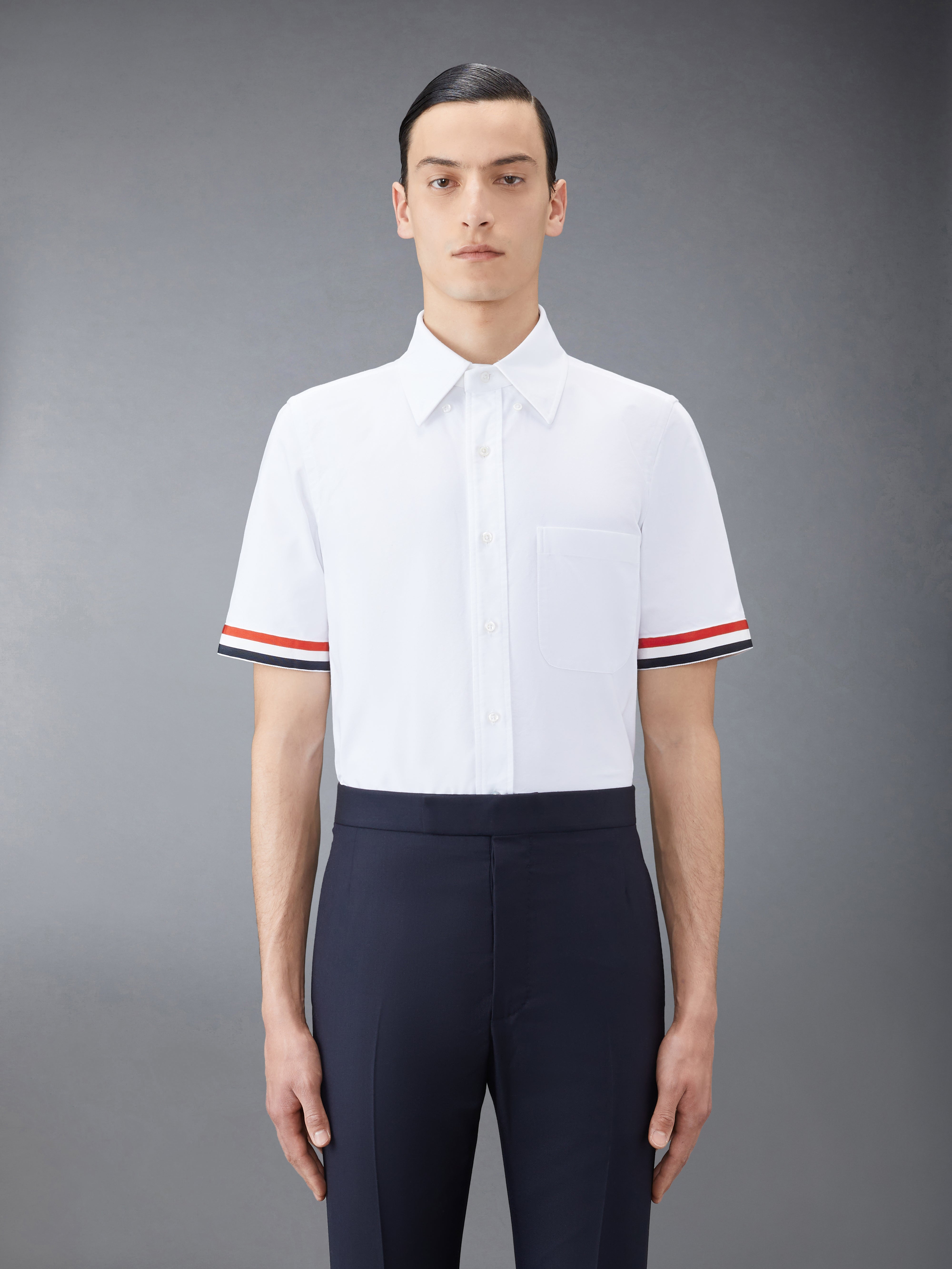 オックスフォード アームバンド クラシック シャツ | Thom Browne オックスフォード アームバンド クラシック シャツ | Thom Browne