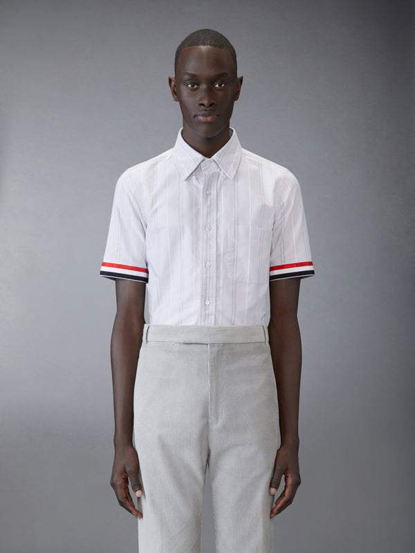 Thom Browne Gray Oxford Straight Fit Men Shirt