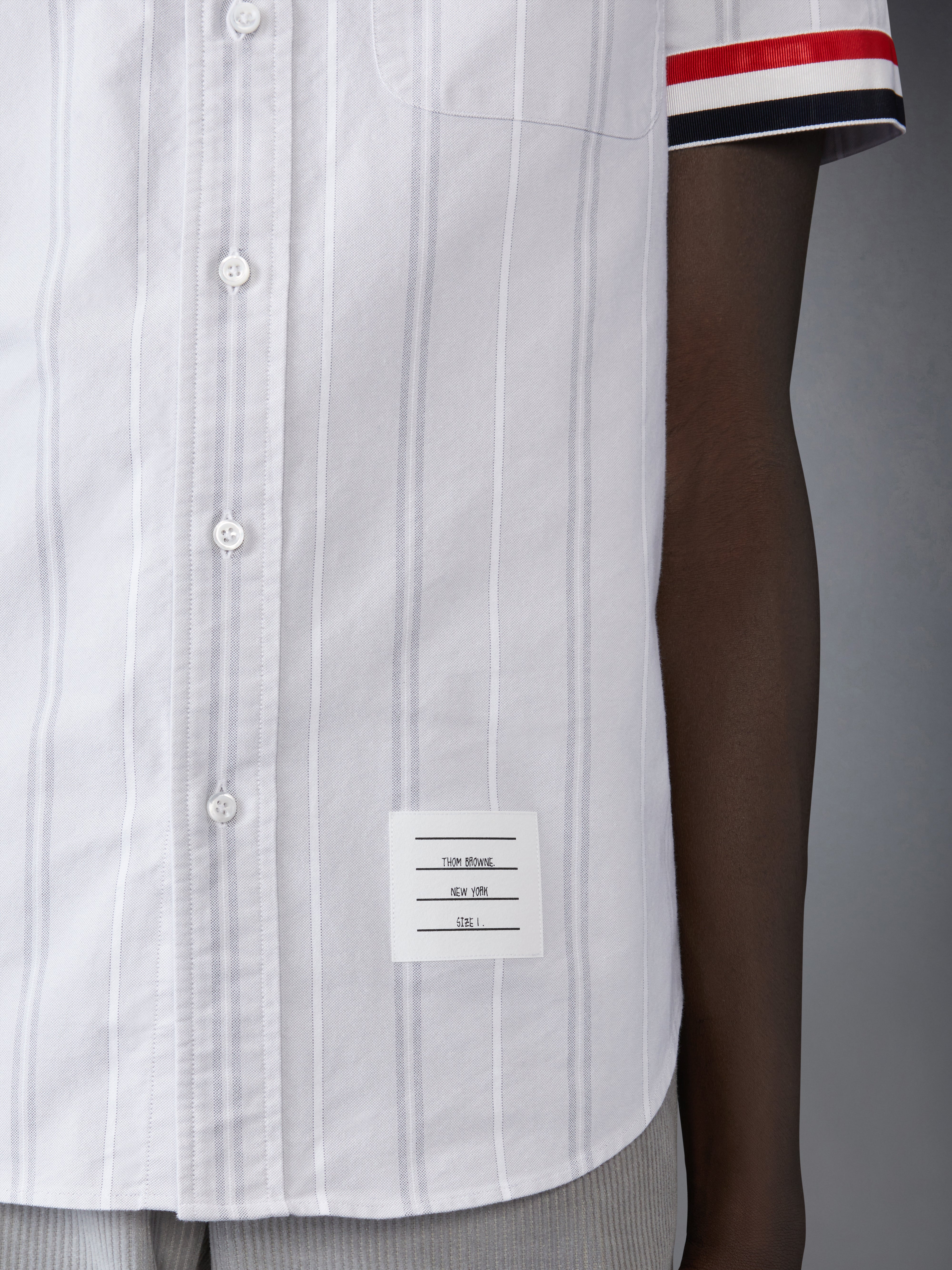 お歳暮 人気 Bd Fit Straight S/S Stripe Rep In Cuffs Gg Rwb W/ Shirt トップス