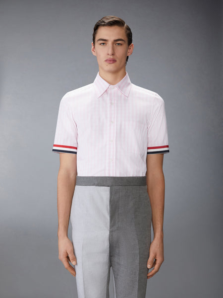 GINGHAM CHECK POPLIN SHORT SLEEVE SHIRT