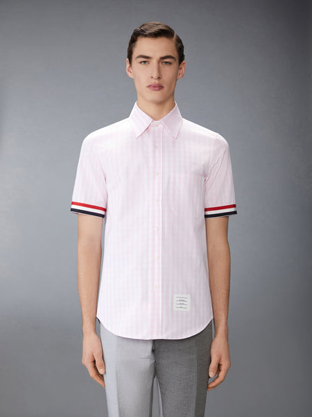 GINGHAM CHECK POPLIN SHORT SLEEVE SHIRT