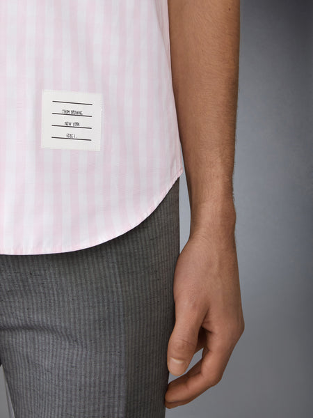 GINGHAM CHECK POPLIN SHORT SLEEVE SHIRT