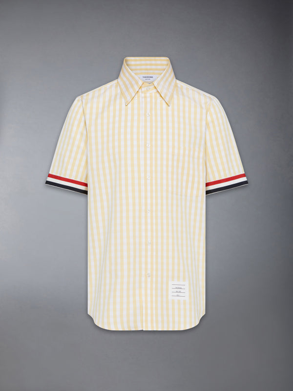 GINGHAM CHECK POPLIN SHORT SLEEVE SHIRT - featured image