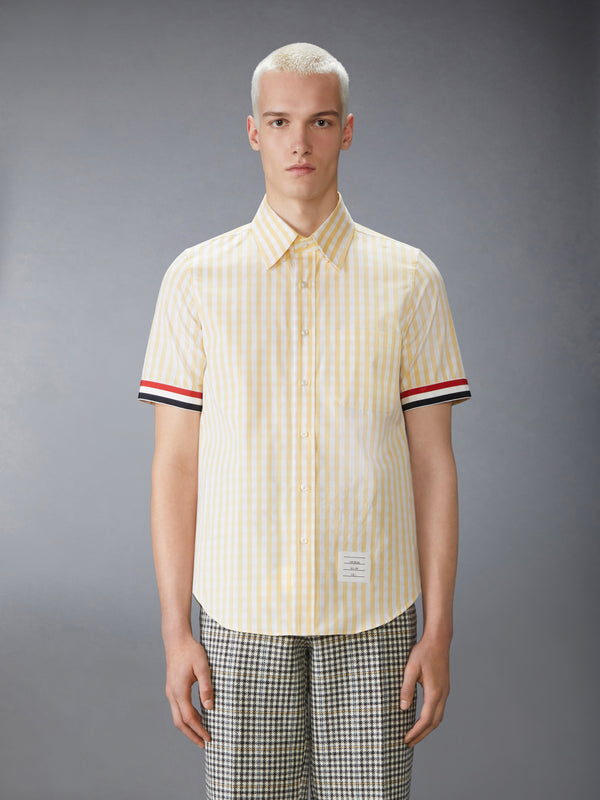 GINGHAM CHECK POPLIN SHORT SLEEVE SHIRT - image 2