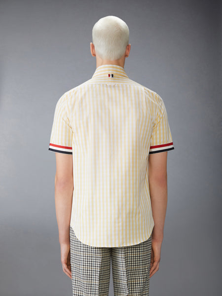 GINGHAM CHECK POPLIN SHORT SLEEVE SHIRT
