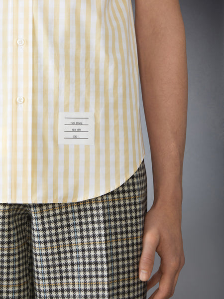 GINGHAM CHECK POPLIN SHORT SLEEVE SHIRT