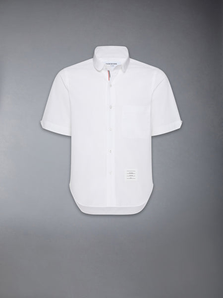 POPLIN ROUND COLLAR SHORT SLEEVE SHIRT