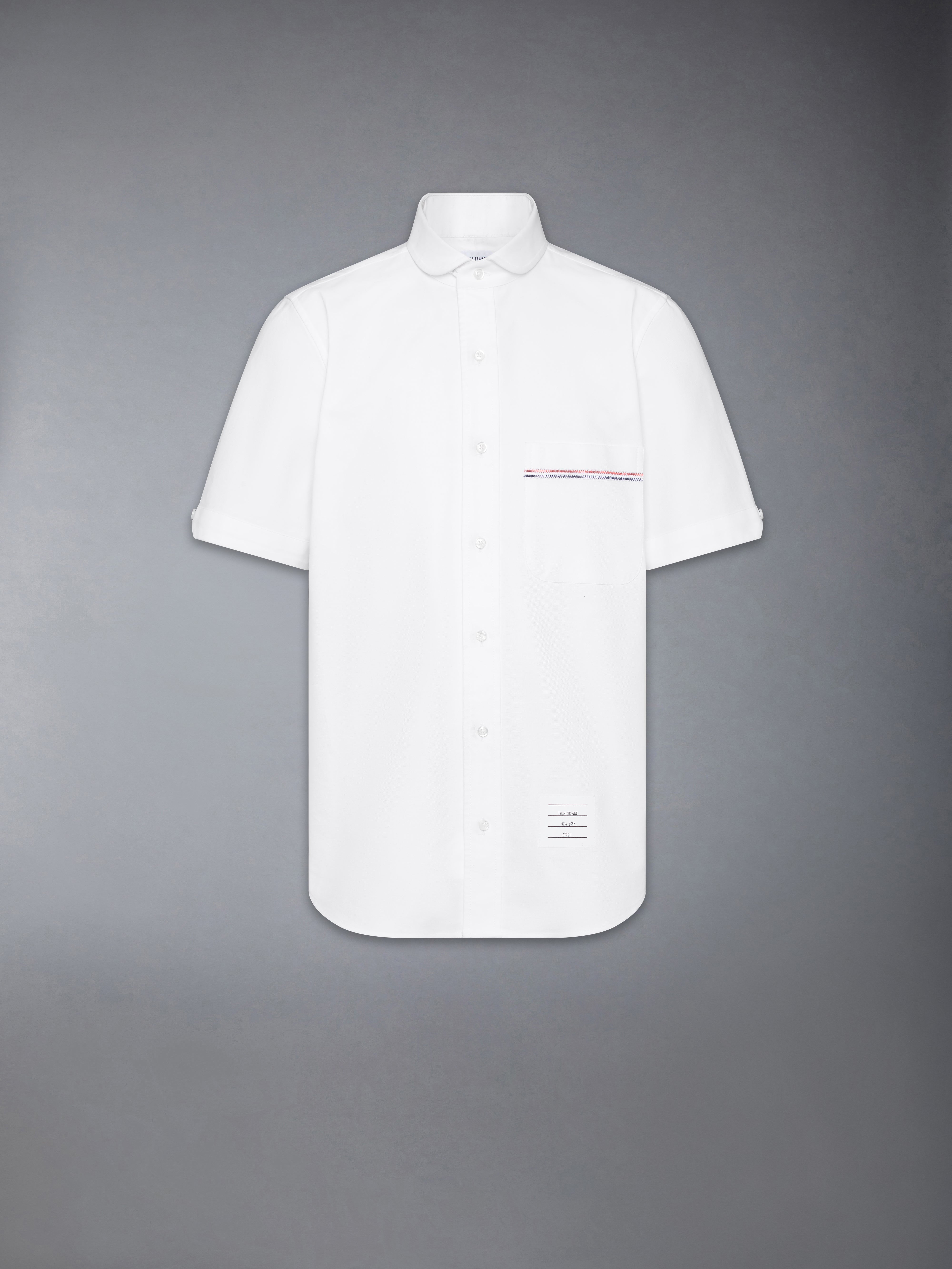 ★関税込★THOM BROWNE★半袖シャツ★ オックスフォード半袖シャツ | Thom Browne