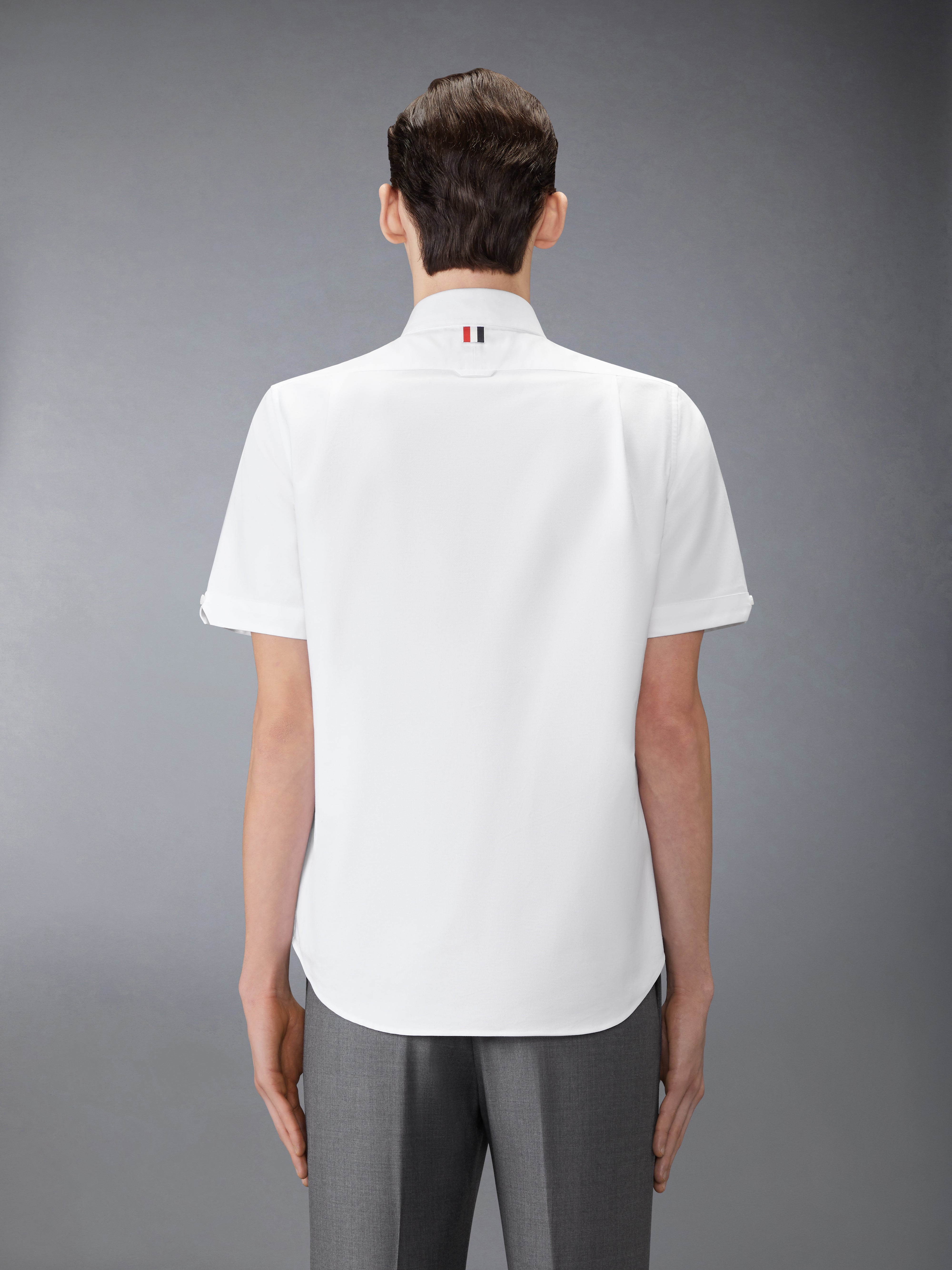 THOM BROWNE ミティシャツトレス FDS001E06177 100 Oxford Classic Sleeveless Shirt | Thom Browne