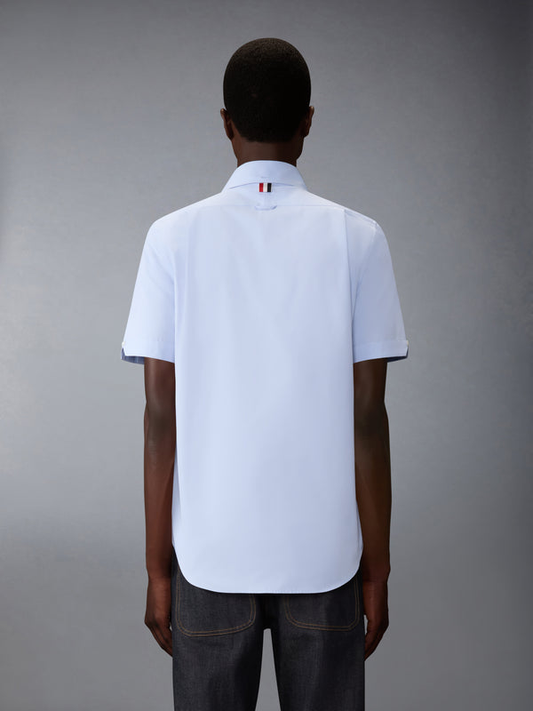 SOLID POPLIN TENNIS RACQUET EMBROIDERY SHORT SLEEVE SHIRT - image 3