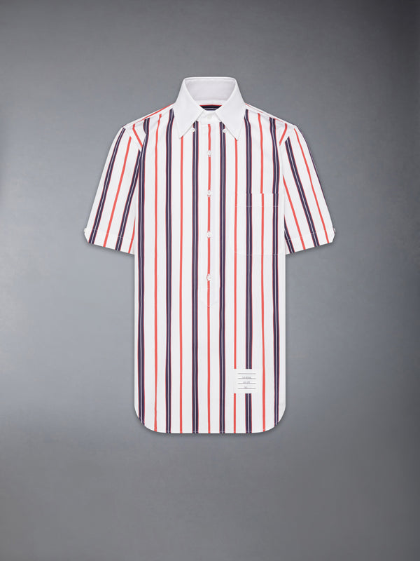 REPP STRIPE POPLIN SHORT SLEEVE SHIRT - featured image